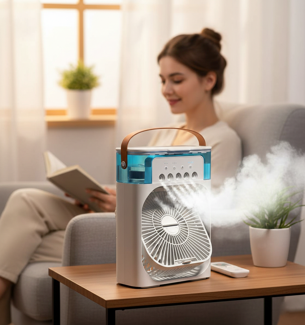 ArcticMist™ 500: Enfriador Portátil Silencioso Con Humidificador