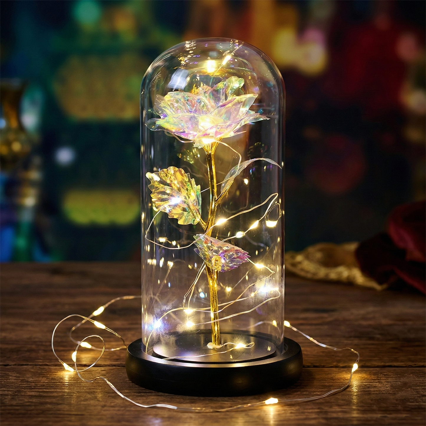 LumiRose LED™ | Rosa Eterna en Cristal