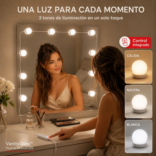 VanityGlow™ – Pack de 10 Luces LED
