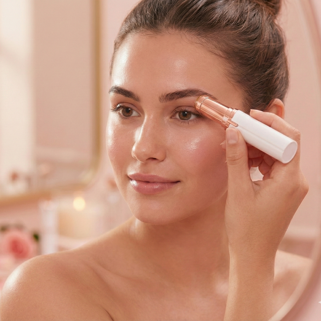 SilkyGlow™ - Depiladora Facial Indolora (Edición Rose Gold)