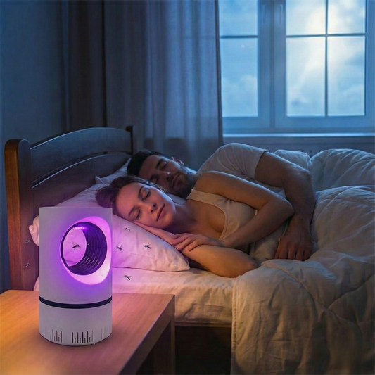 EcoGuard™ 360°: Lámpara Mata Mosquitos de Succión Silenciosa