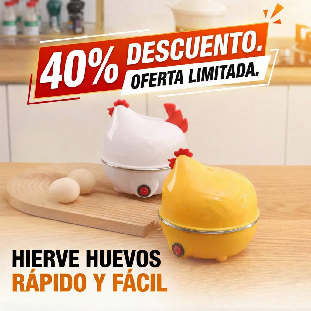 EggMaster™ 7X: Hervidor Eléctrico Automático Para Huevos Perfectos