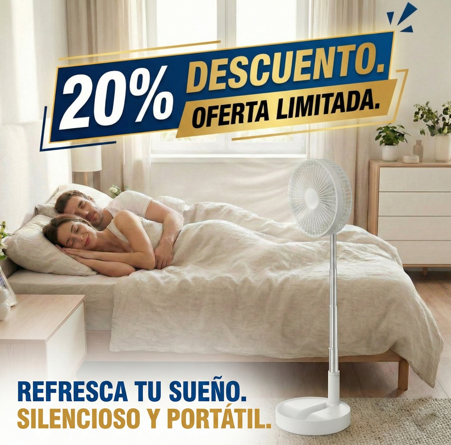 AirGo™ Max | Ventilador portátil recargable y extensible