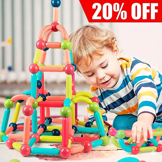 MagniKids 3D: Kit de Construcción Magnética Educativo con bloques y Esferas