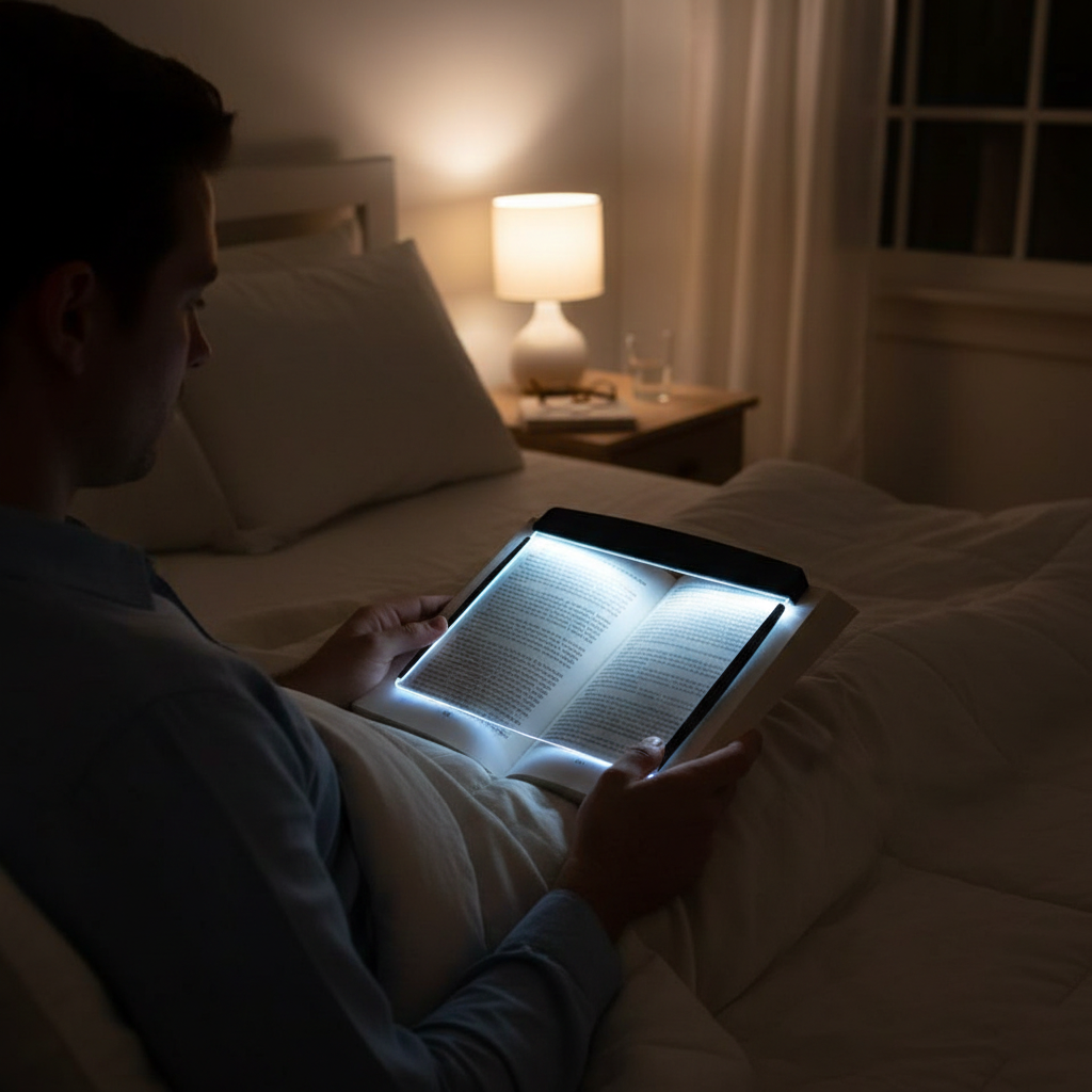 Lámpara de Lectura Crystalview - Disfruta tus libros sin despertar a nadie